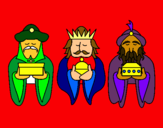Dibujo Los Reyes Magos 4 pintado por jgjghhhjg