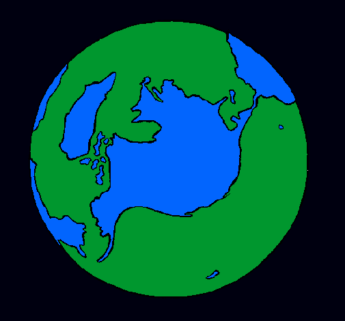 Dibujo Planeta Tierra pintado por PFraj