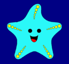 Dibujo Estrella de mar pintado por kjhyfsxxcrdd