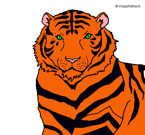 Dibujo Tigre pintado por lory