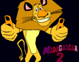 Dibujo Madagascar 2 Alex pintado por zsxdrchnuji2