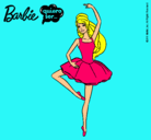 Dibujo Barbie bailarina de ballet pintado por salonita
