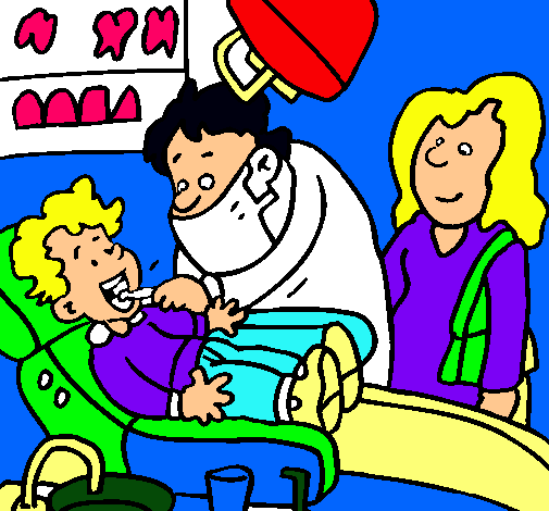 Niño en el dentista