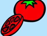 Dibujo Tomate pintado por miguelito2