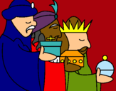 Dibujo Los Reyes Magos 3 pintado por sandii