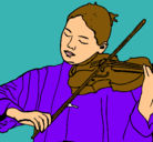 Dibujo Violinista pintado por ivitrini