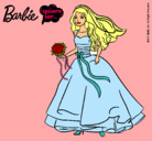 Dibujo Barbie vestida de novia pintado por Pipluff