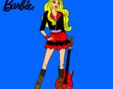 Dibujo Barbie rockera pintado por pihi