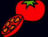 Dibujo Tomate pintado por tuhermana56
