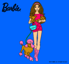 Dibujo Barbie con sus mascotas pintado por Anndreeeeeea