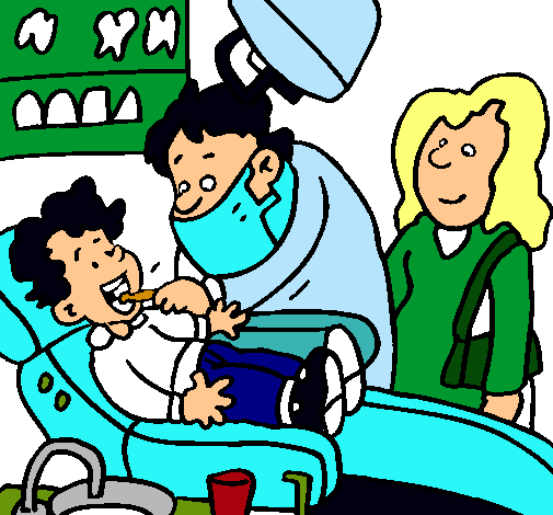 Niño en el dentista