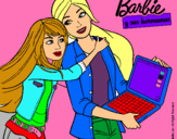 Dibujo El nuevo portátil de Barbie pintado por IRAIDA