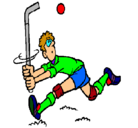 Dibujo Jugador de hockey sobre hierba pintado por ALICIA200458
