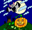 Dibujo Paisaje de Halloween pintado por isaakyelisa