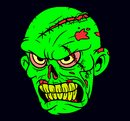 Dibujo Zombie pintado por CHIVAS
