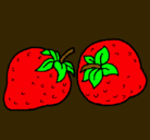 Dibujo fresas pintado por scarlecita