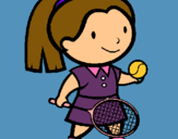 Dibujo Chica tenista pintado por Monchiita 