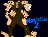 Dibujo Madagascar 2 Manson y Phil 2 pintado por Felipe7
