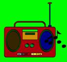 Dibujo Radio cassette 2 pintado por cesar08