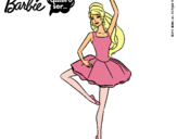 Dibujo Barbie bailarina de ballet pintado por palilita