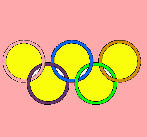 Dibujo Anillas de los juegos olimpícos pintado por ANGELA7