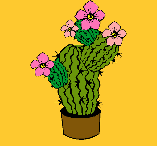 Dibujo Flores de cactus pintado por ROLANDITO