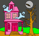 Dibujo Casa fantansma pintado por lourdeslove