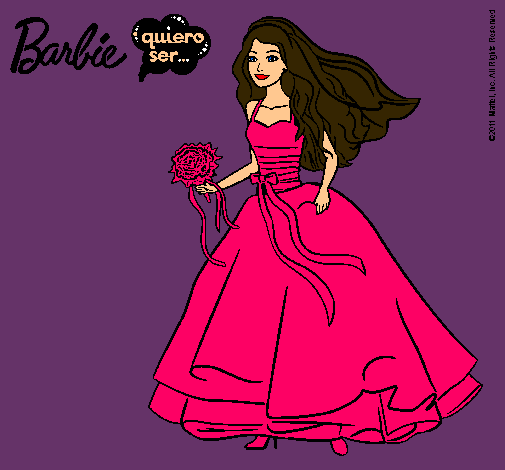 Barbie vestida de novia