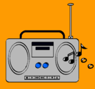 Dibujo Radio cassette 2 pintado por 78ra65ndi213