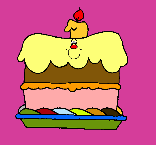 Pastel de cumpleaños