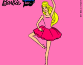 Dibujo Barbie bailarina de ballet pintado por henrry