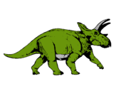 Dibujo Triceratops pintado por Giancarlo