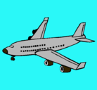 Dibujo Avión de pasajeros pintado por bruslessdf
