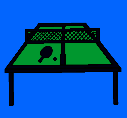 Dibujo Tenis de mesa pintado por kary7