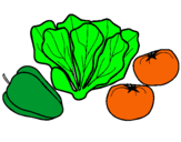 Dibujo Verduras pintado por kukiih