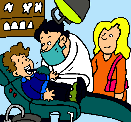 Niño en el dentista