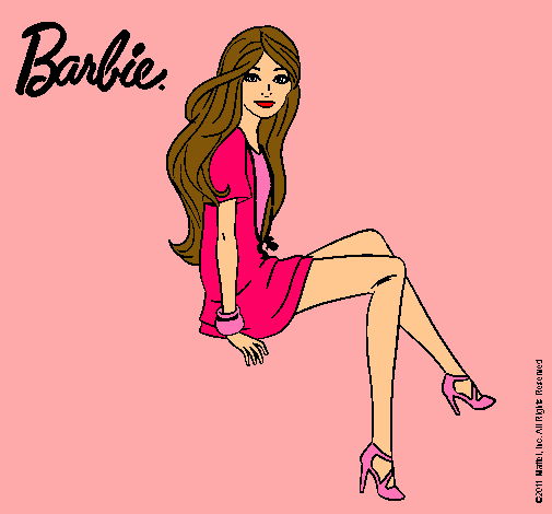 Barbie sentada