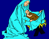 Dibujo Nacimiento del niño Jesús pintado por khasmir10