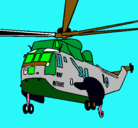 Dibujo Helicóptero al rescate pintado por juajn