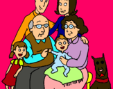 Dibujo Familia pintado por bianquis