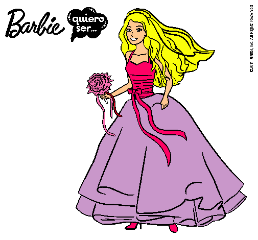 Barbie vestida de novia