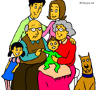 Dibujo Familia pintado por kghk