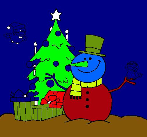 Dibujo Navidad II pintado por minxu