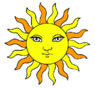 Dibujo Sol pintado por madian