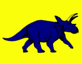 Dibujo Triceratops pintado por susaina