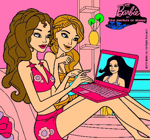 Barbie chateando