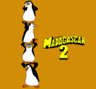 Dibujo Madagascar 2 Pingüinos pintado por daney