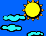 Dibujo Sol y nubes 2 pintado por mayra1234567