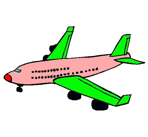 Dibujo Avión de pasajeros pintado por polsalom