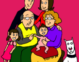 Dibujo Familia pintado por solciitoo